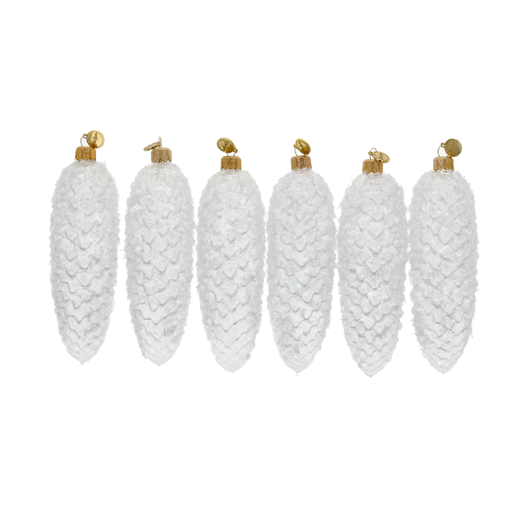 Rimed Alpine Silence | Hand-Painted Glass Ornament | Blubom 2025-207