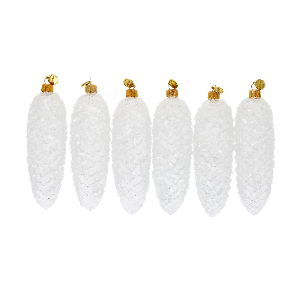 Rimed Alpine Silence | Hand-Painted Glass Ornament | Blubom 2025-207