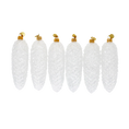 Załaduj obraz do przeglądarki galerii, Crystal Frost Pinecone Ornaments – Set of 6. Handmade Glass Christmas ornament. 2025-207
