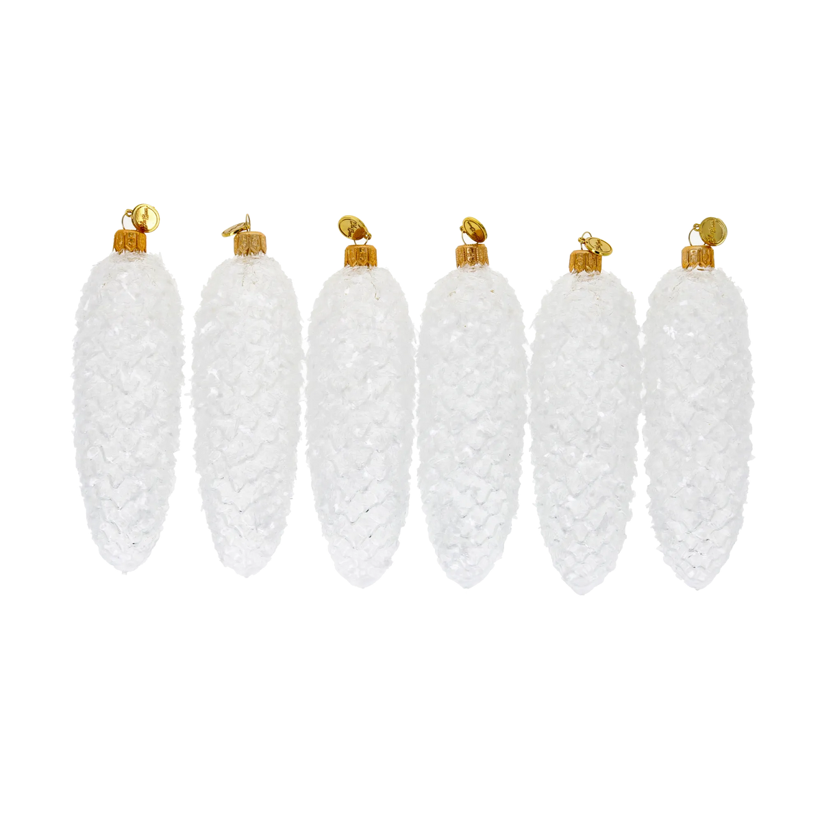 Rimed Alpine Silence | Hand-Painted Glass Ornament | Blubom 2025-207