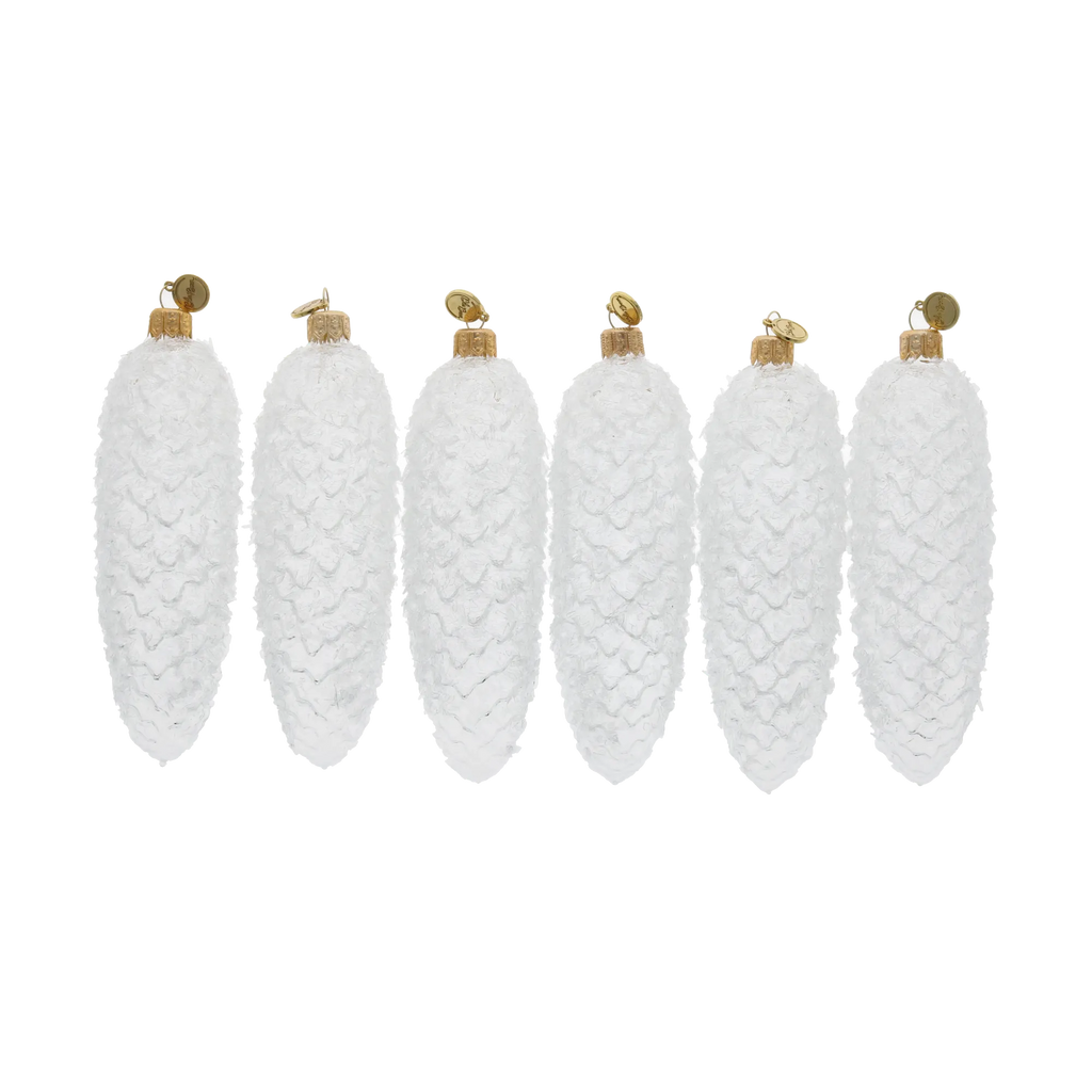 Rimed Alpine Silence | Hand-Painted Glass Ornament | Blubom 2025-207