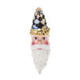 Załaduj obraz do przeglądarki galerii, Harlequin Moon Santa Premium christmas glass ornament 2025-208
