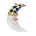 Midnight Court Harlequin | Hand-Painted Glass Ornament | Blubom 2025-208