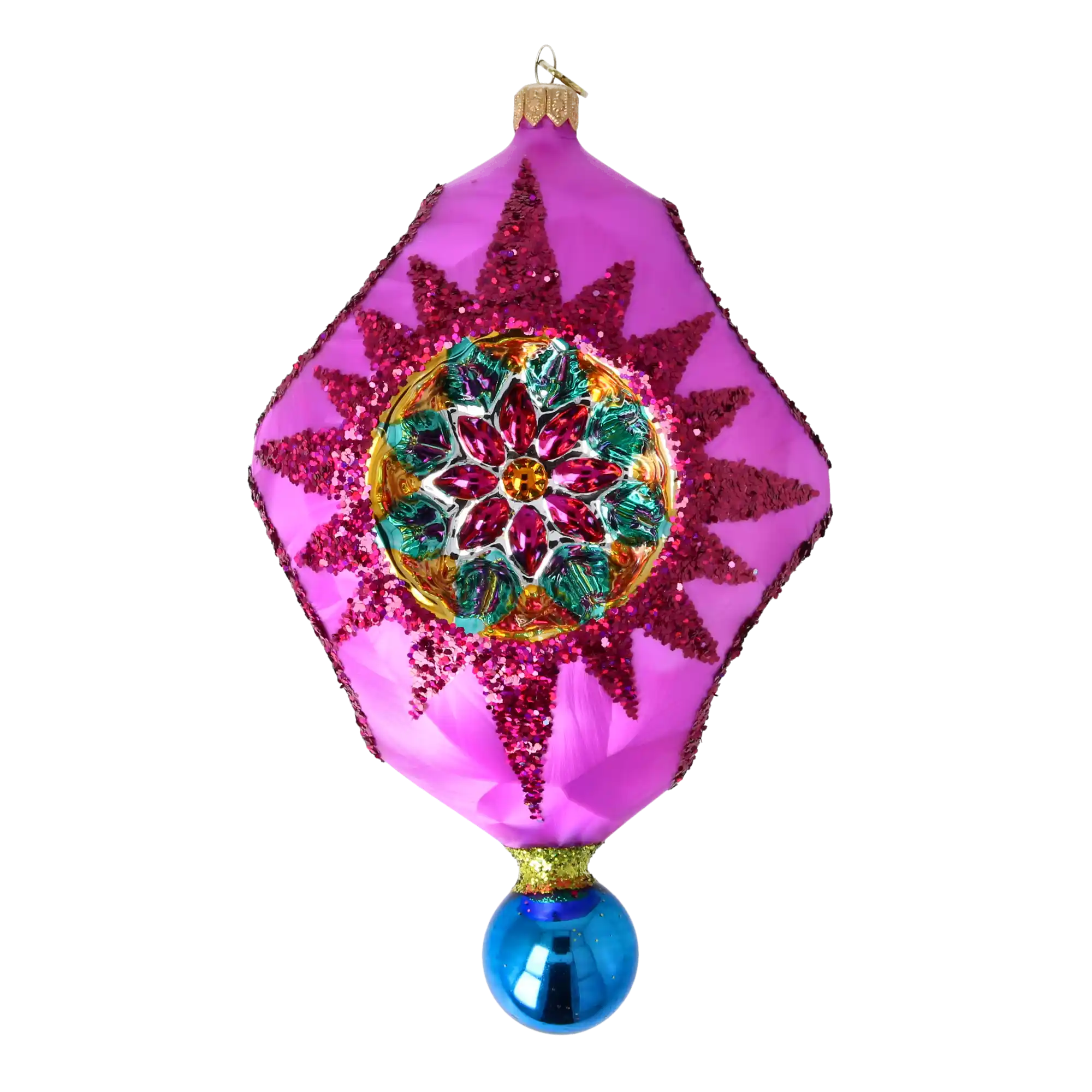 Imperialny Kwiat Ręcznie Wykonana Szklana Ozdoba Bożonarodzeniowa