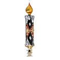 Load image into Gallery viewer, Gilded Harlequin Candle Premium christmas glass ornament 2025-211
