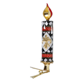 Stately Harlequin Vigil | Hand-Painted Glass Ornament | Blubom 2025-212