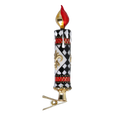 Load image into Gallery viewer, Royal Harlequin Candle Premium christmas glass ornament 2025-212
