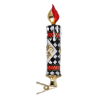 Stately Harlequin Vigil | Hand-Painted Glass Ornament | Blubom 2025-212