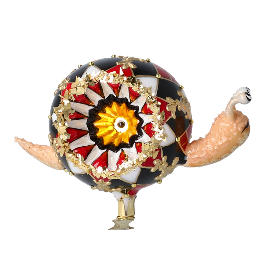 Gilded Harlequin Snail Premium christmas glass ornament 2025-213