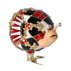 Noble Harlequin Nomad | Hand-Painted Glass Ornament | Blubom 2025-213