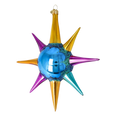 Load image into Gallery viewer, Blue Jewel Sunburst Glass Christmas ornament free blowing PRE-ORDER 2026-068
