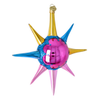 Fuchsia Astral Zenith | Hand-Painted Glass Ornament | Blubom 2026-070