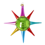 Vivid Zenith Flare | Hand-Painted Glass Ornament | Blubom 2026-071