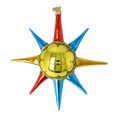 Load image into Gallery viewer, Golden Spectrum Sunburst Glass Christmas ornament free blowing PRE-ORDER 2026-073
