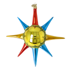 Gilded Verve | Hand-Painted Glass Ornament | Blubom 2026-073