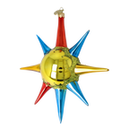 Gilded Verve | Hand-Painted Glass Ornament | Blubom 2026-073