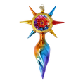 Load image into Gallery viewer, Aurora Spectrum Star Glass Christmas ornament free blowing PRE-ORDER 2026-075
