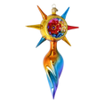 Load image into Gallery viewer, Aurora Spectrum Star Glass Christmas ornament free blowing PRE-ORDER 2026-075
