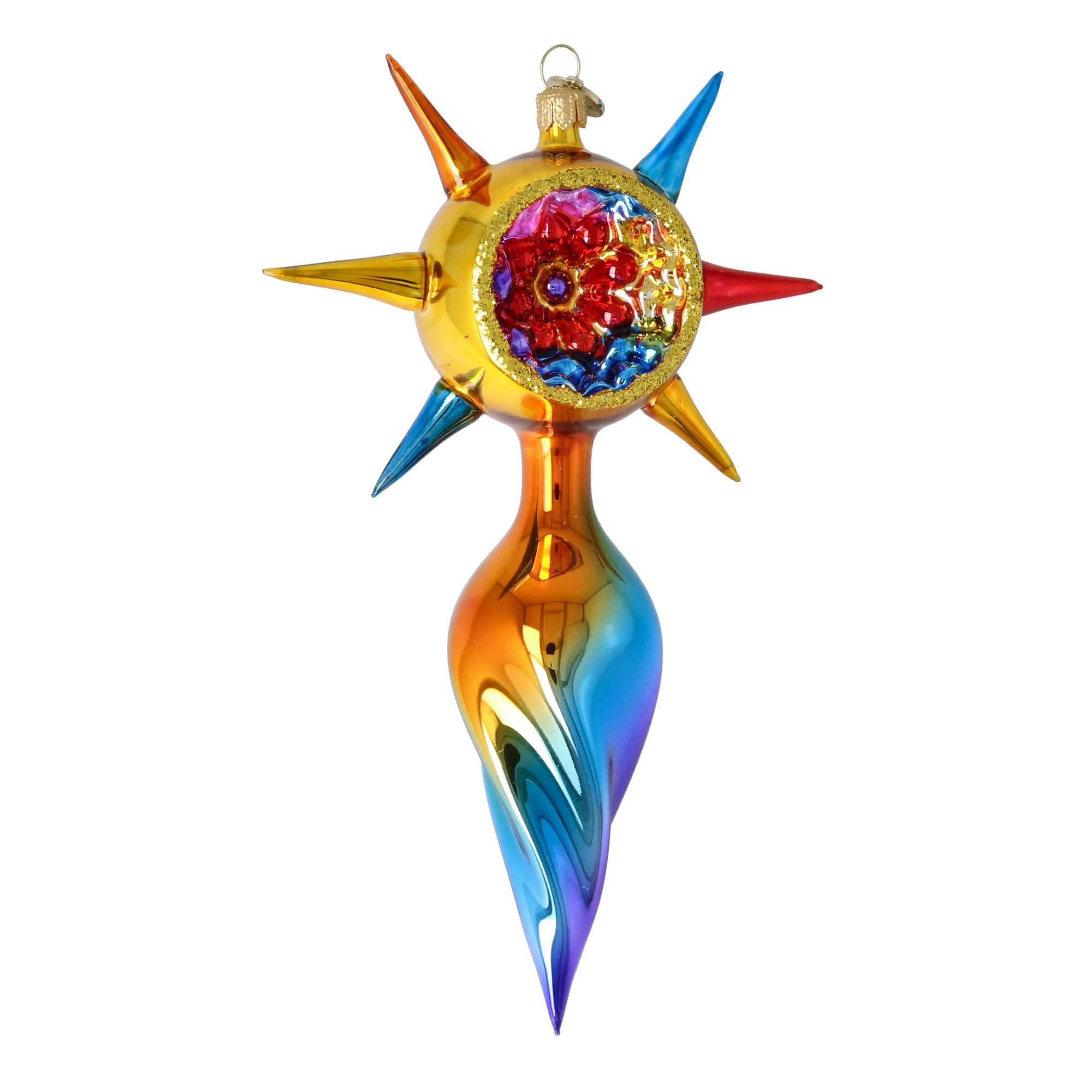 Aurora Spectrum Star Glass Christmas ornament free blowing PRE-ORDER 2026-075