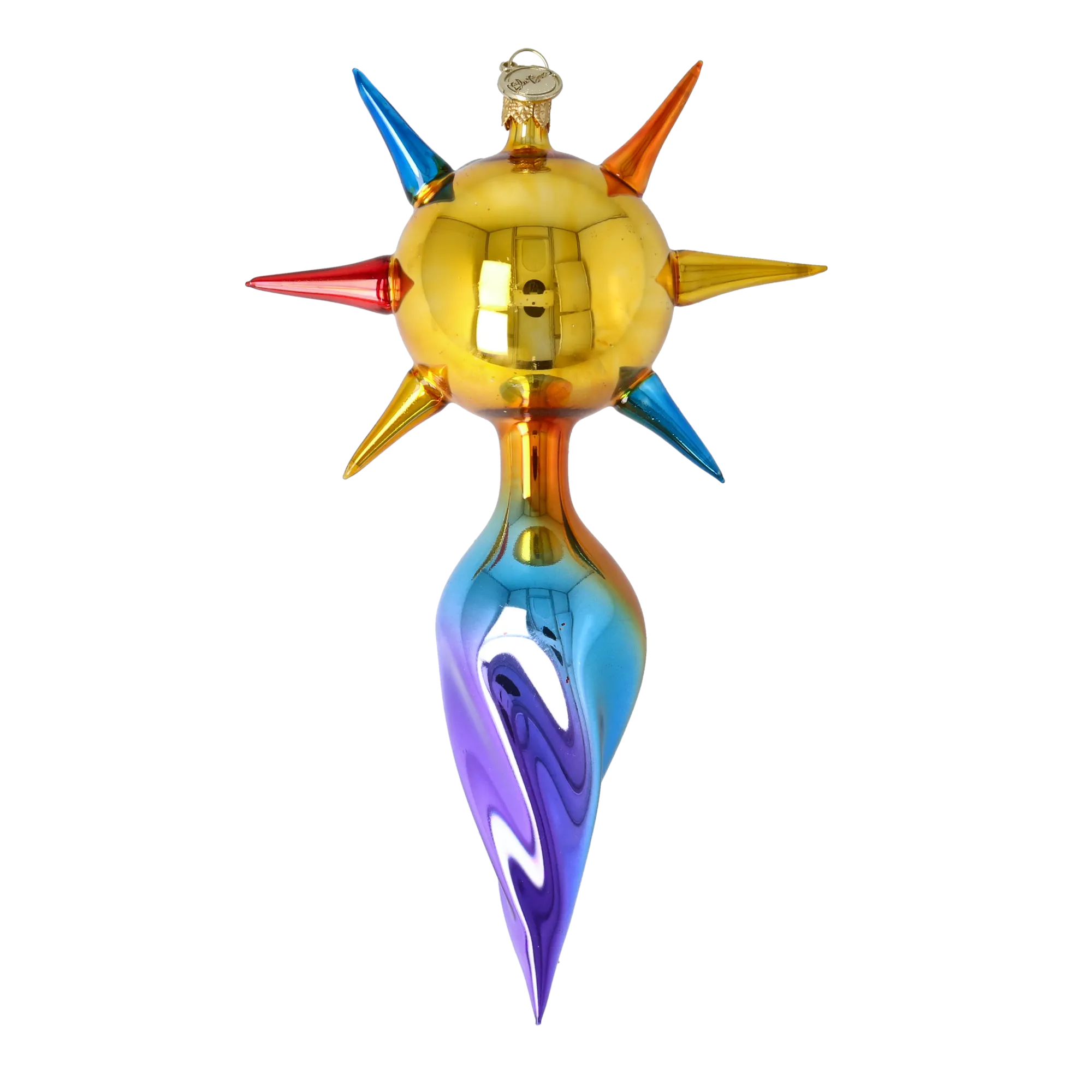 Aurora Spectrum Star Glass Christmas ornament free blowing PRE-ORDER 2026-075