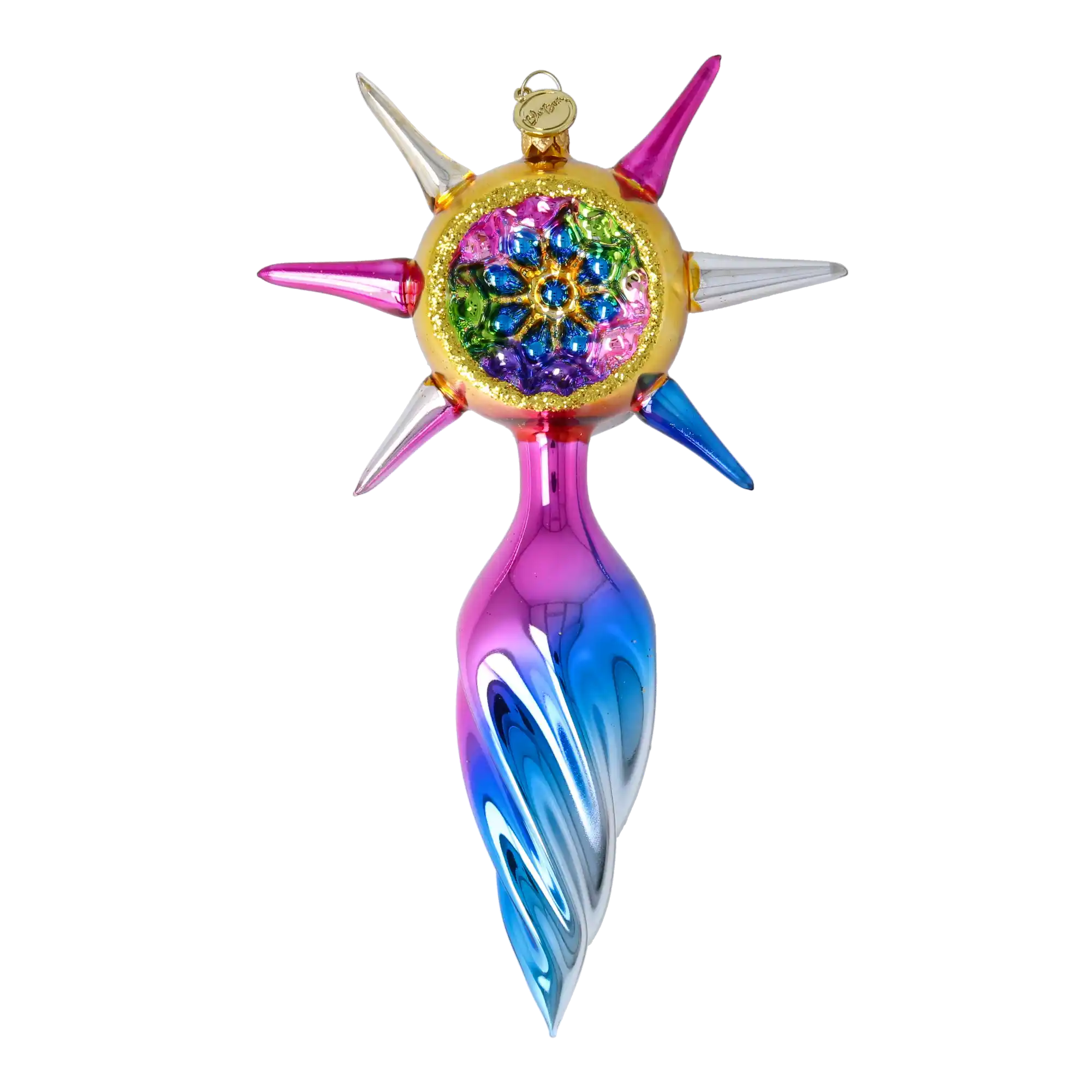 Prismatic Harmony Starr Star Glass Christmas ornament free blowing PRE-ORDER