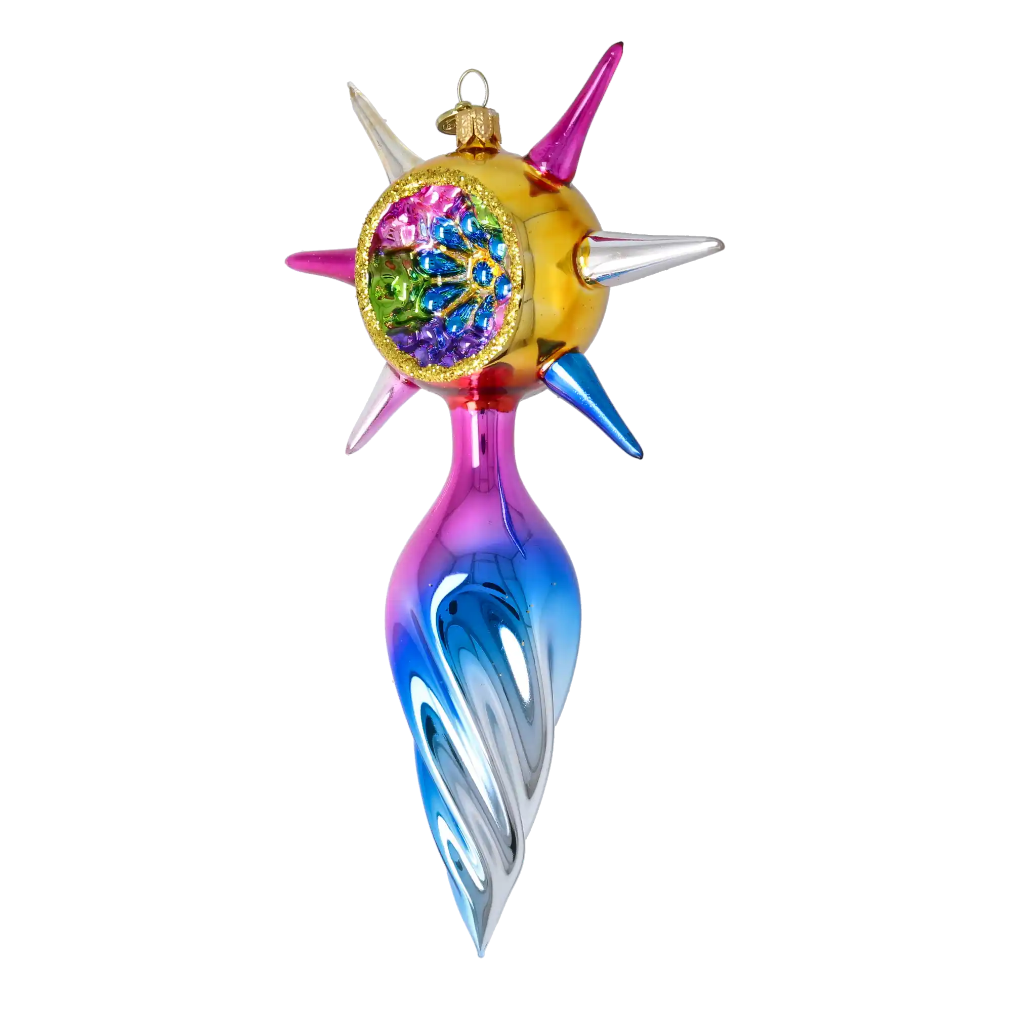 Prismatic Harmony Starr Star Glass Christmas ornament free blowing PRE-ORDER