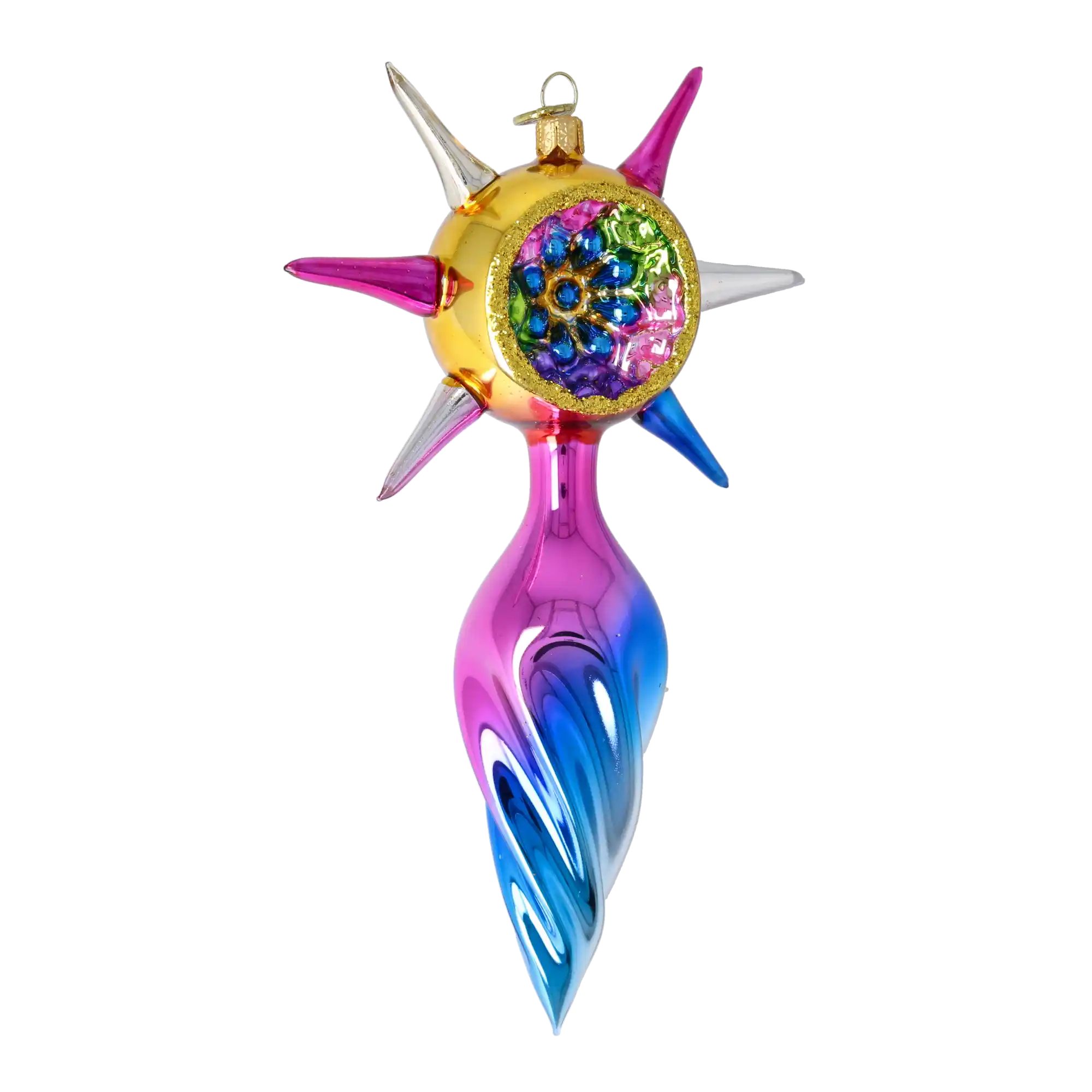 Prismatic Harmony Starr Star Glass Christmas ornament free blowing PRE-ORDER