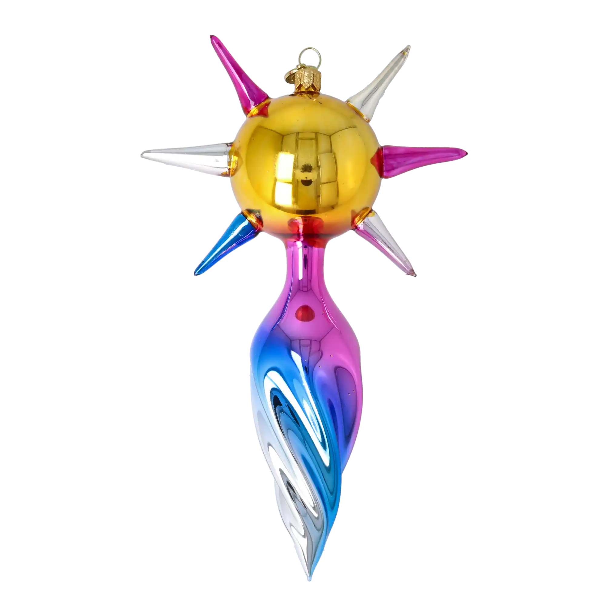 Prismatic Harmony Starr Star Glass Christmas ornament free blowing PRE-ORDER