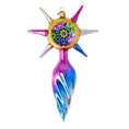 Load image into Gallery viewer, Prismatic Harmony Starr Star Glass Christmas ornament free blowing PRE-ORDER 2026-077

