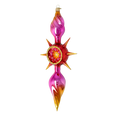 Załaduj obraz do przeglądarki galerii, Crimson Aurora Star Glass Christmas ornament free blowing PRE-ORDER 2026-080
