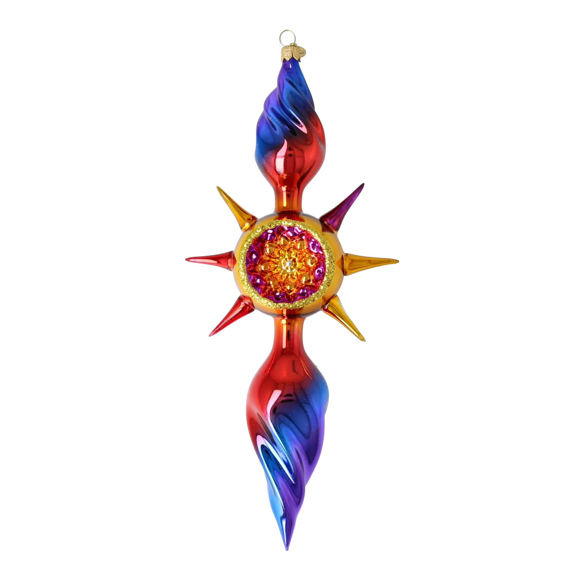 Solar Spectrum Star Glass Christmas ornament free blowing PRE-ORDER 2026-081