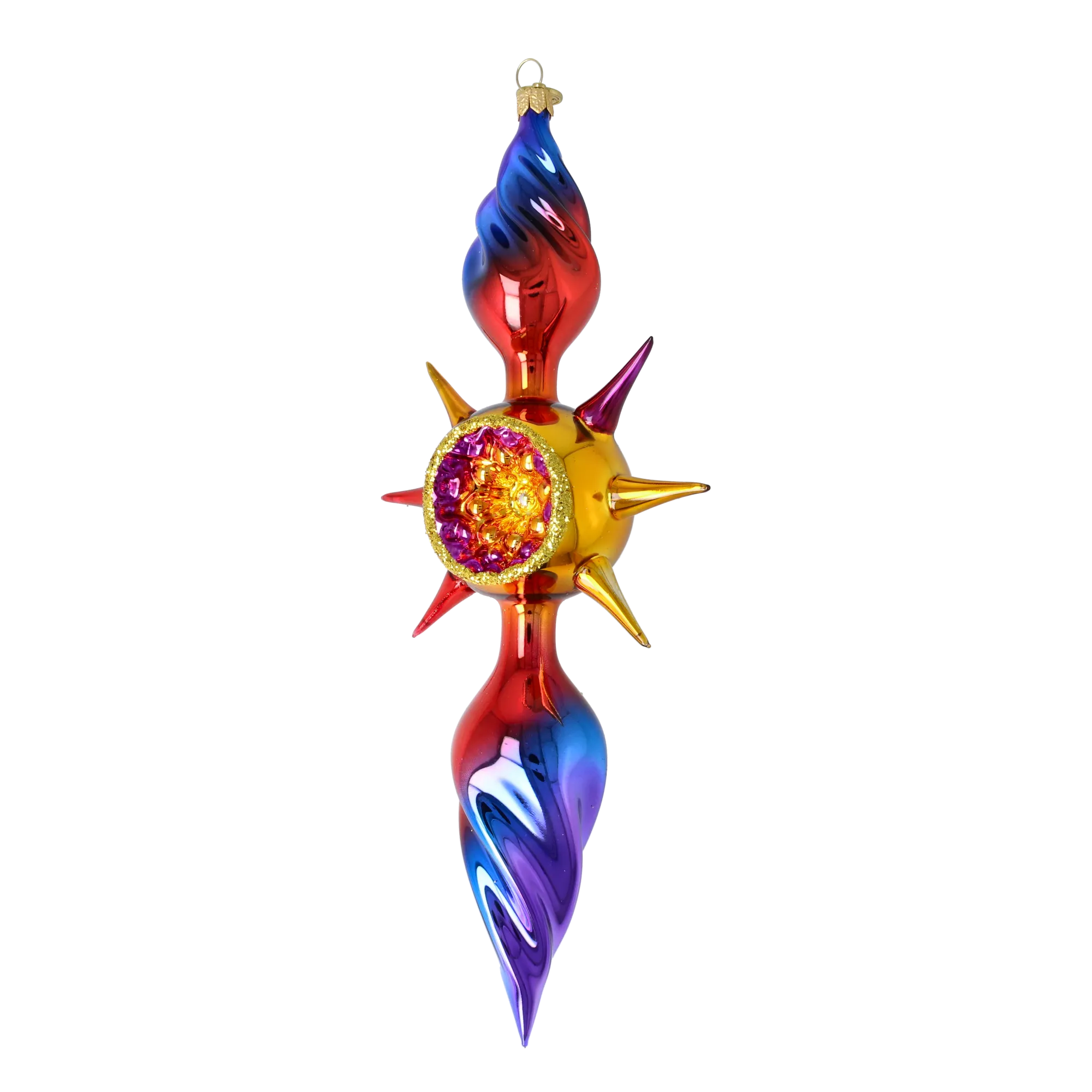 Twilight Pulse | Hand-Painted Glass Ornament | Blubom 2026-081