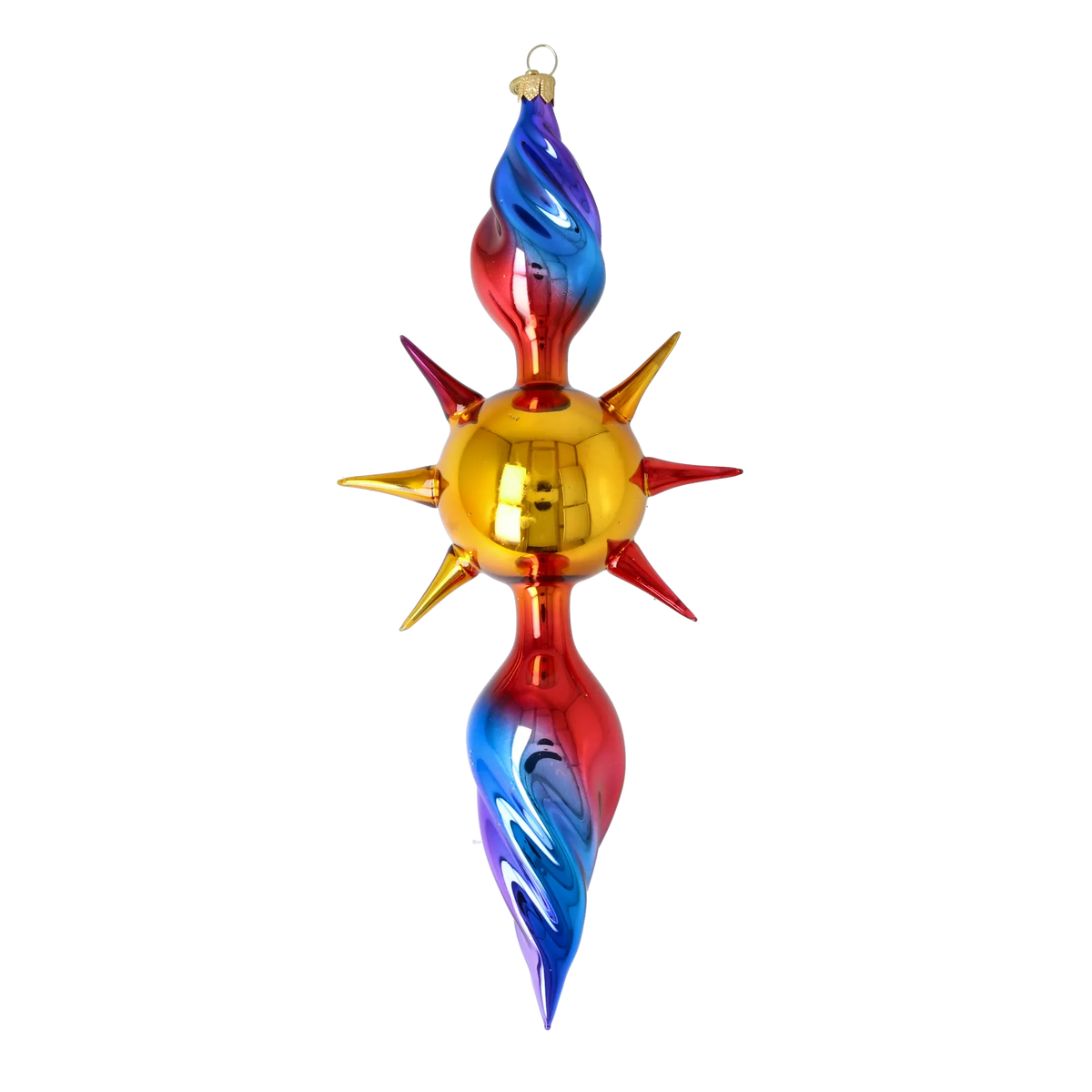 Twilight Pulse | Hand-Painted Glass Ornament | Blubom 2026-081
