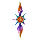 Amethyst Zenith | Hand-Painted Glass Ornament | Blubom 2026-082