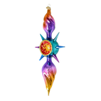 Amethyst Zenith | Hand-Painted Glass Ornament | Blubom 2026-082