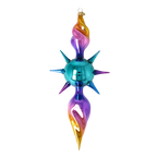 Amethyst Zenith | Hand-Painted Glass Ornament | Blubom 2026-082
