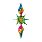 Luminous Aurora Pulse | Hand-Painted Glass Ornament | Blubom 2026-083