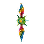 Luminous Aurora Pulse | Hand-Painted Glass Ornament | Blubom 2026-083