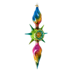 Luminous Aurora Pulse | Hand-Painted Glass Ornament | Blubom 2026-083