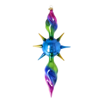 Vivid Zenith Aura | Hand-Painted Glass Ornament | Blubom 2026-084
