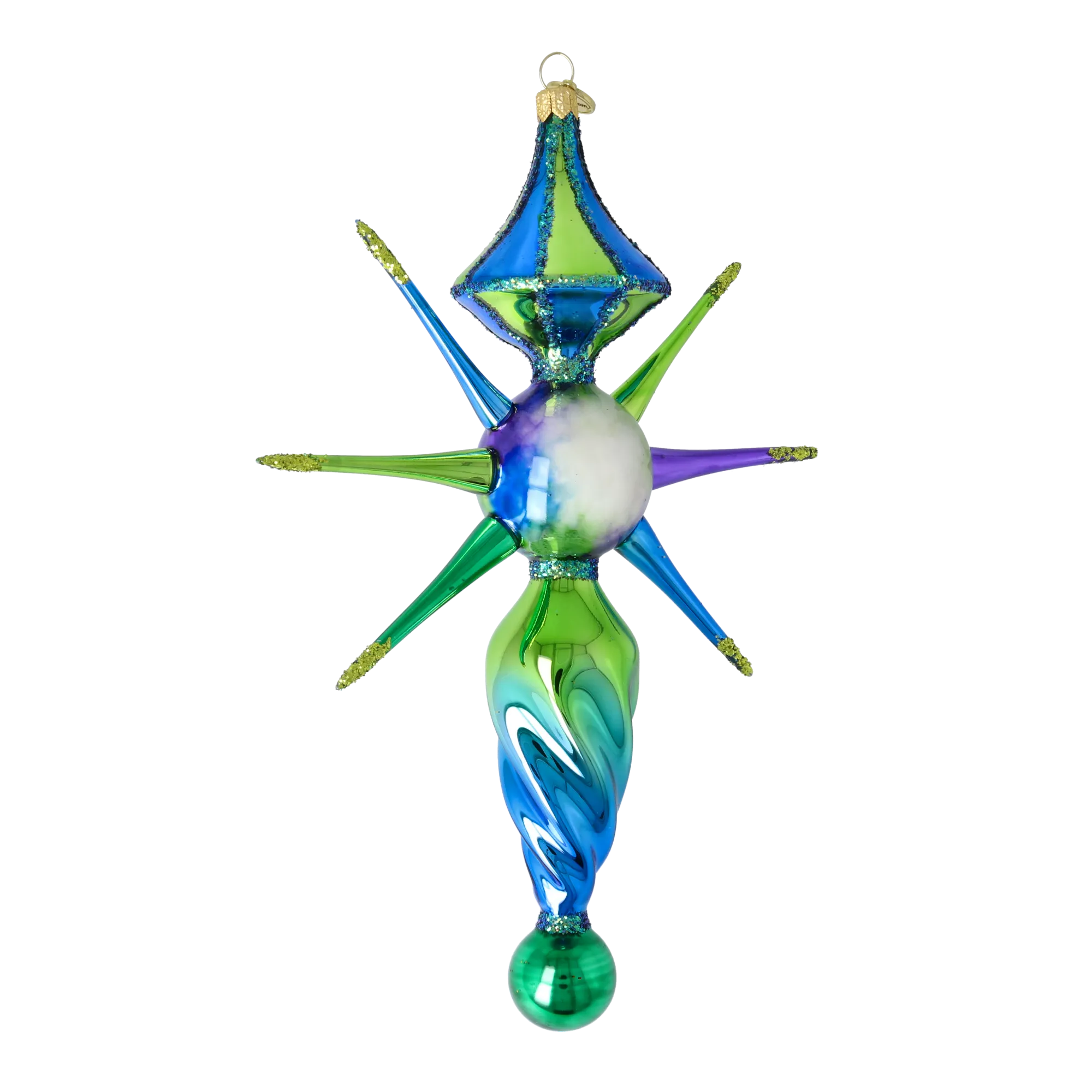 Northern Glow Star Glass Christmas ornament free blowing PRE-ORDER 2026-089
