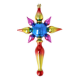 Load image into Gallery viewer, Aurora Prism Star Glass Christmas ornament free blowing PRE-ORDER 2026-094
