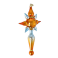 Załaduj obraz do przeglądarki galerii, Celestial Amber Star Glass Christmas ornament free blowing PRE-ORDER 2026-097
