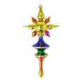 Load image into Gallery viewer, Golden Prism Star Glass Christmas ornament free blowing PRE-ORDER 2026-098
