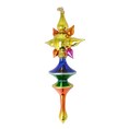 Load image into Gallery viewer, Golden Prism Star Glass Christmas ornament free blowing PRE-ORDER 2026-098
