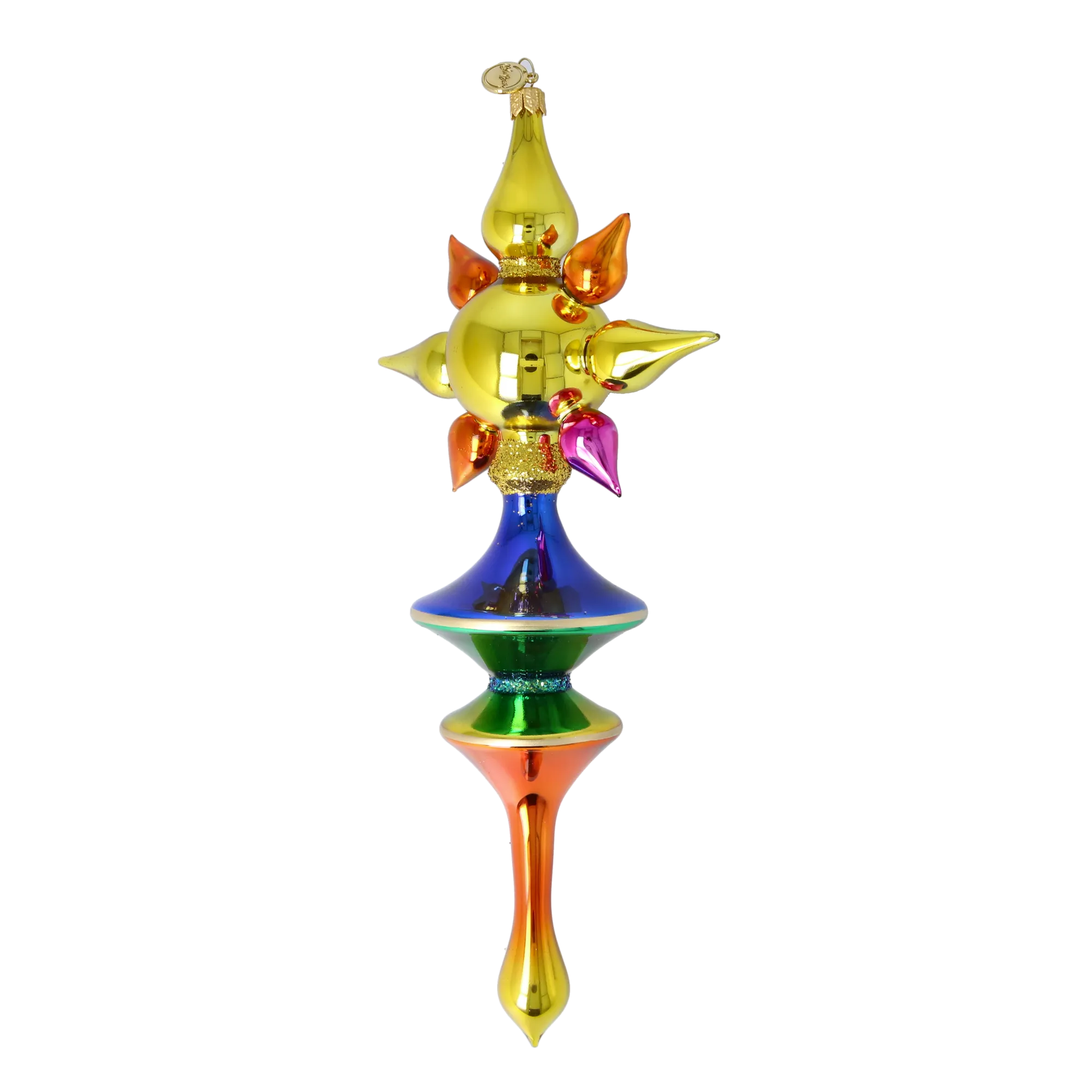 Golden Prism Star Glass Christmas ornament free blowing PRE-ORDER 2026-098