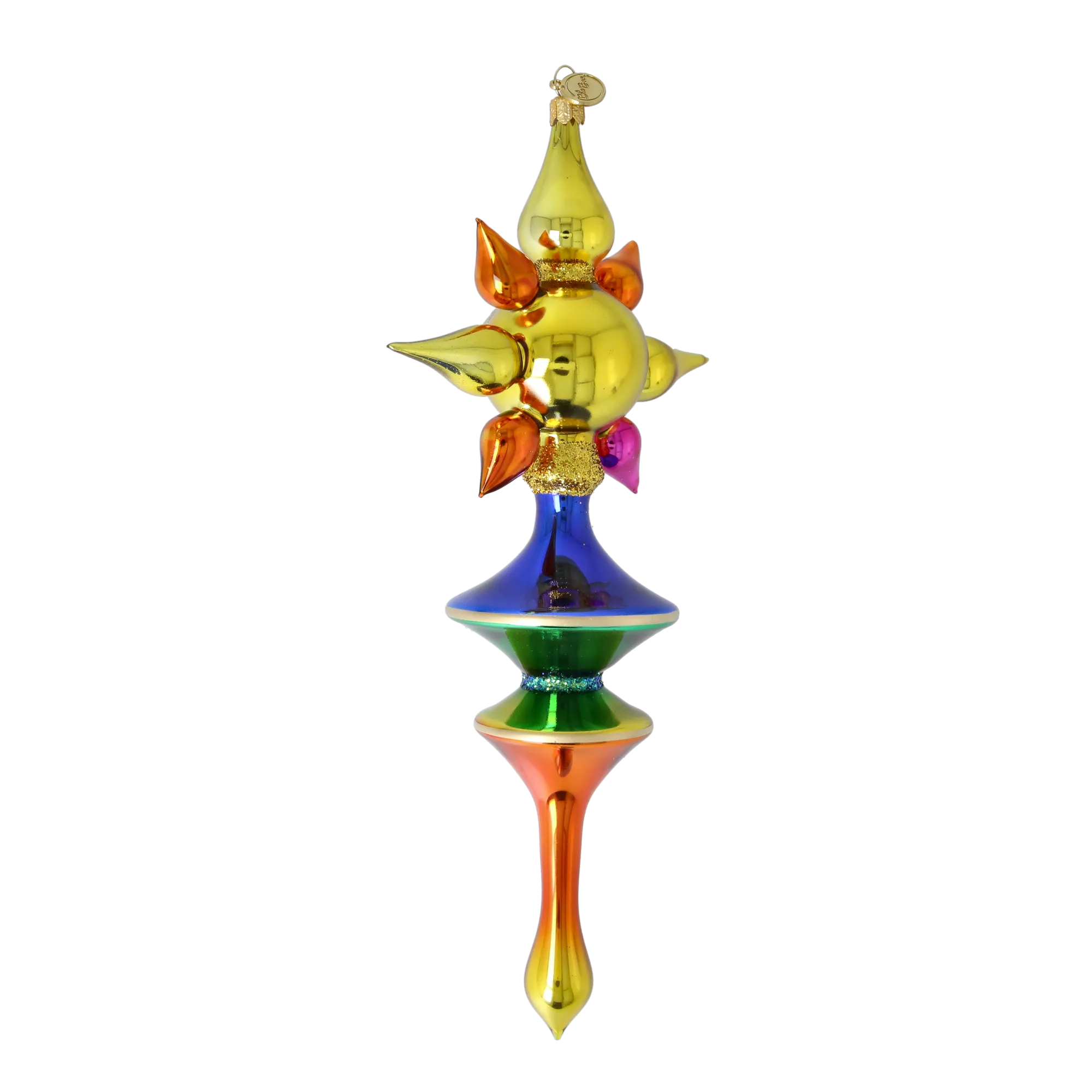 Golden Prism Star Glass Christmas ornament free blowing PRE-ORDER 2026-098