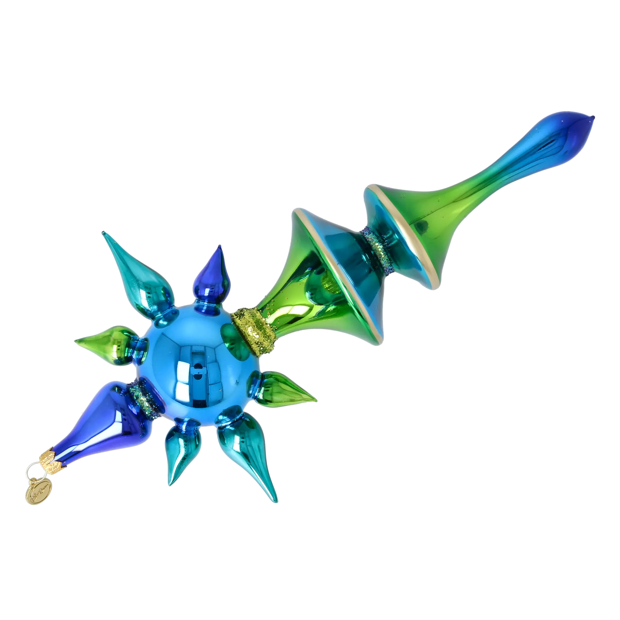 Ocean Aurora Star Glass Christmas ornament free blowing PRE-ORDER 2026-099