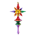 Load image into Gallery viewer, Crimson Carnival Star Glass Christmas ornament free blowing PRE-ORDER 2026-100
