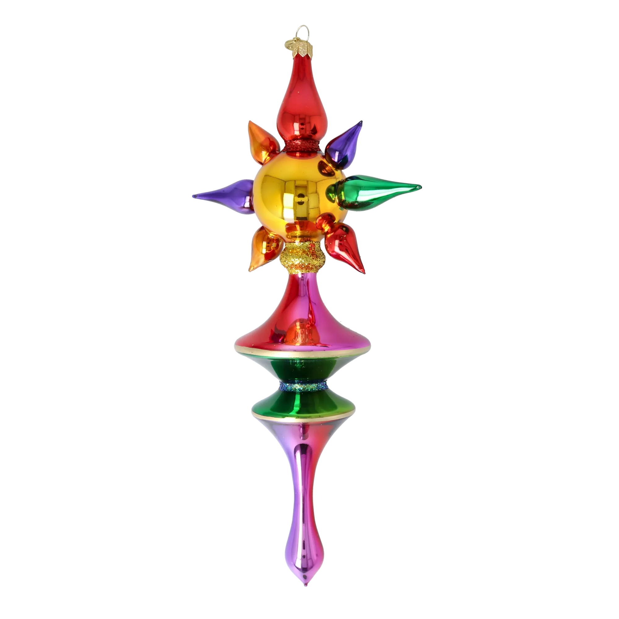 Crimson Carnival Star Glass Christmas ornament free blowing PRE-ORDER 2026-100